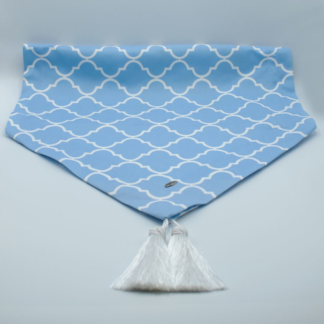 Mavi Beyaz Moroccan Runner
