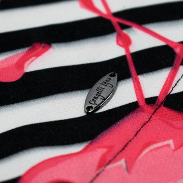 Flamingo Desenli Pembe Runner