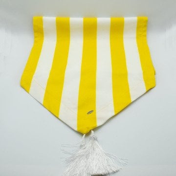 Sarı Beyaz Çizgili Runner