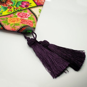 Kanaviçe Patchwork Desenli Runner
