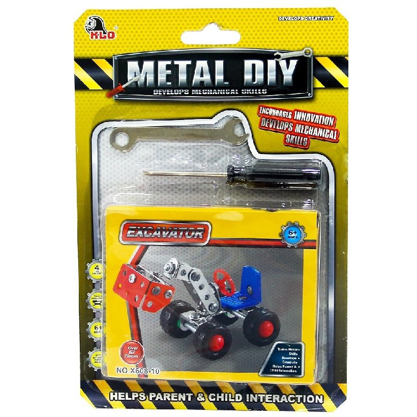 Metal Dıy 67 Parça Excavator (Mekanik Becerileri Geliştirici Oyuncak)