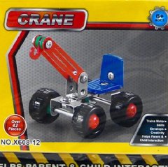 Metal Dıy VİNÇ 42 Parça (Mekanik Beceri Geliştirici STEM Oyuncak) Crane