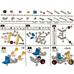 Metal Dıy Üç Tekerlekli BİSİKLET 54 Parça (CC Oyuncak) Trıcycle