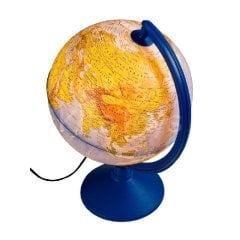 Işıklı Dünya 26 cm (Fiziki-Siyasi Yerküre) Maketi-Gürbüz