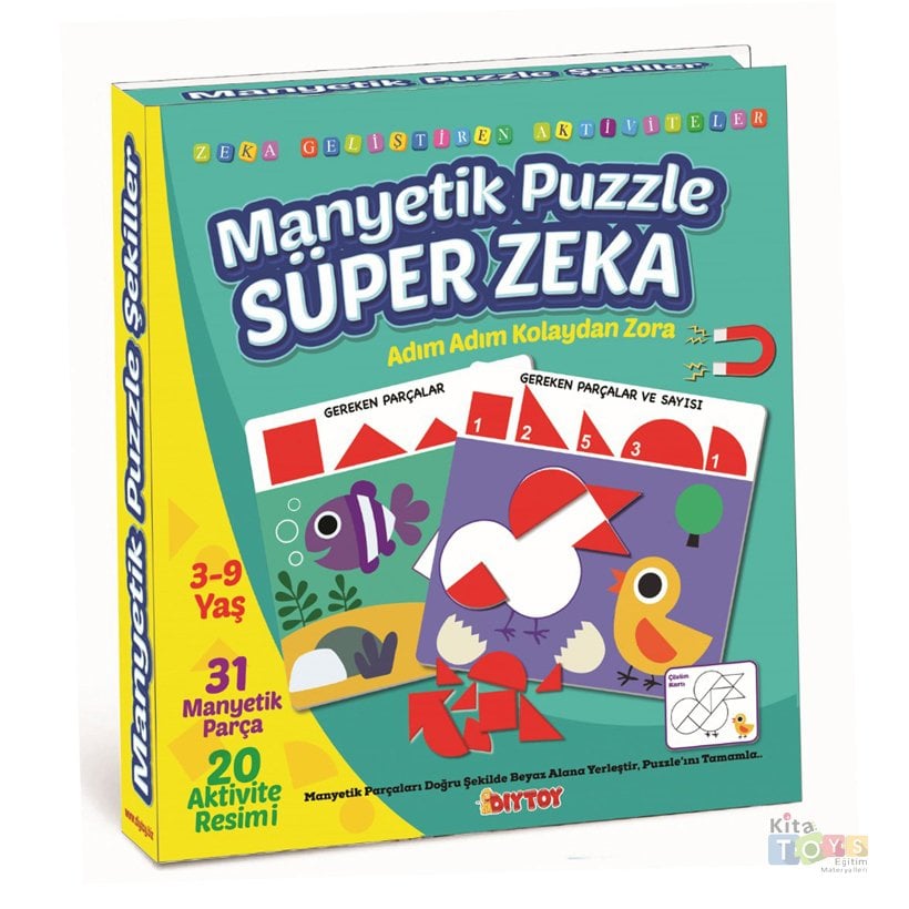Süper Zeka Manyetik Puzzle Eğitici Set 1536