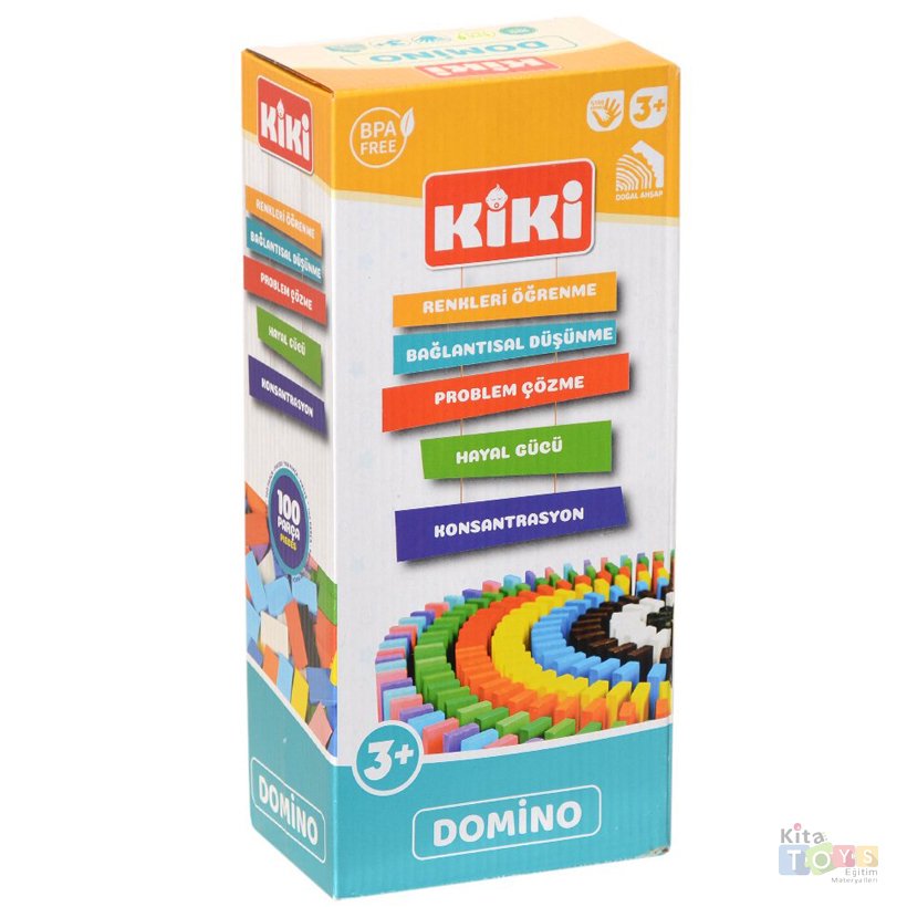 Ahşap Domino (100 Parça) Eğlenceli Beceri Oyunu