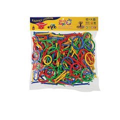 Çubuklar ve Halkalar 260 Parça (Lego Yapı Oyuncakları)