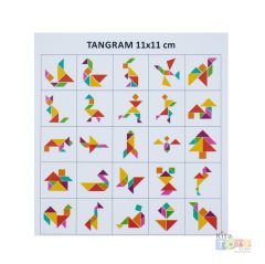 Ahşap Tangram 11x11 Puzzle Oyunu