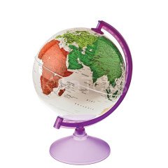 Beyaz Küre 26 cm Dünya Maketi-Gürbüz