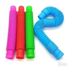 Pop Tubes 6'Lı Set (Esnek Uzayan Borular) Duyusal Oyuncak