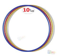 Hula Hoop (10 Adet) Ø 60 cm (Anaokulu Spor Oyun Koordinasyon Malzemeleri HulaHop)