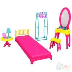 Linda'nın Yatak Odası Oyun Seti (Mini Evcilik Oyuncakları) 03669