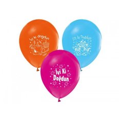 Karışık Doğum Günü Balon 25 Adet (İyi Ki Doğdun)