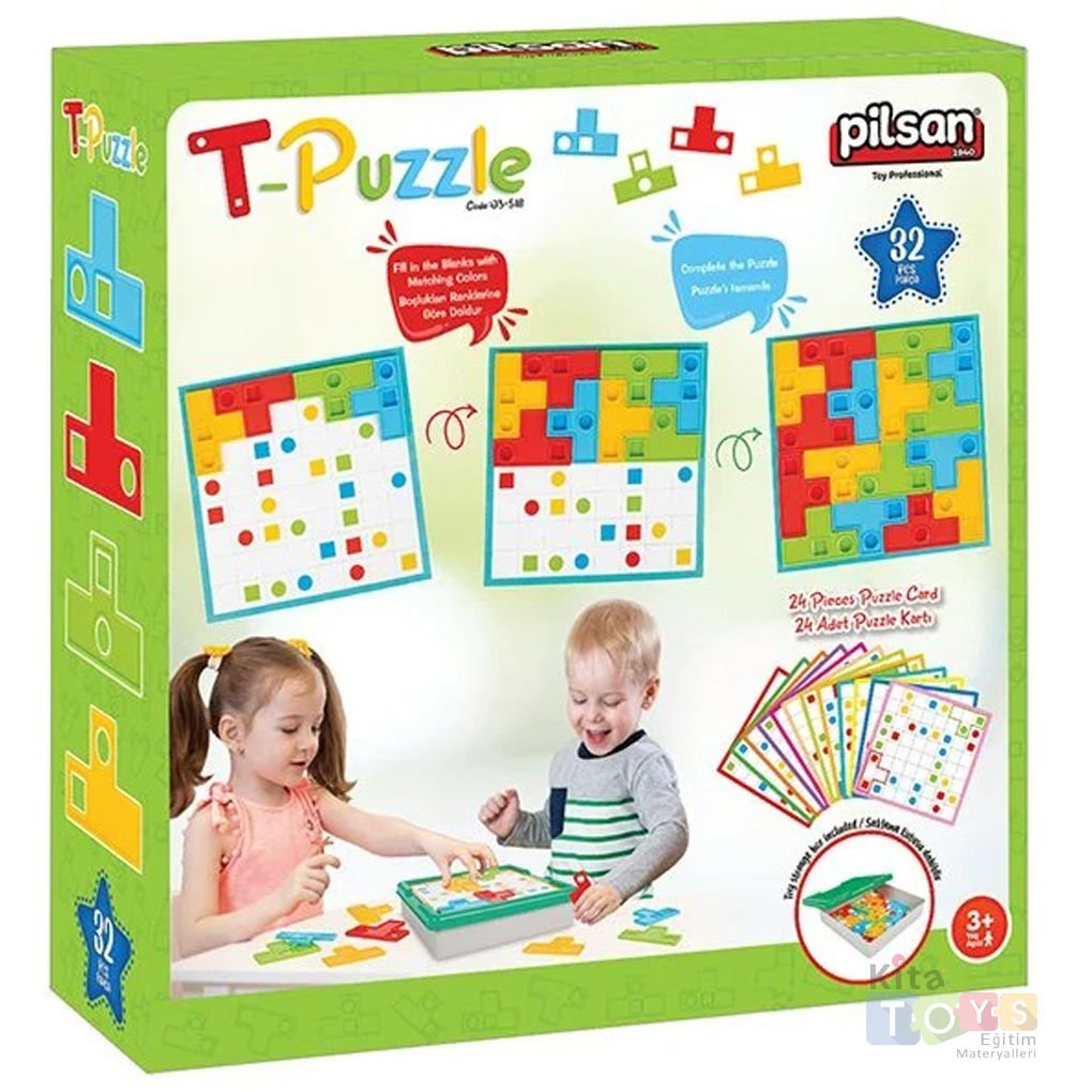 T Puzzle 32 Parça (Eğitici Zeka Geliştirici Oyuncakları) 03 518