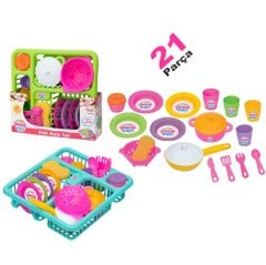 Candy Bulaşık Set (21 Parça) Mutfak Seti