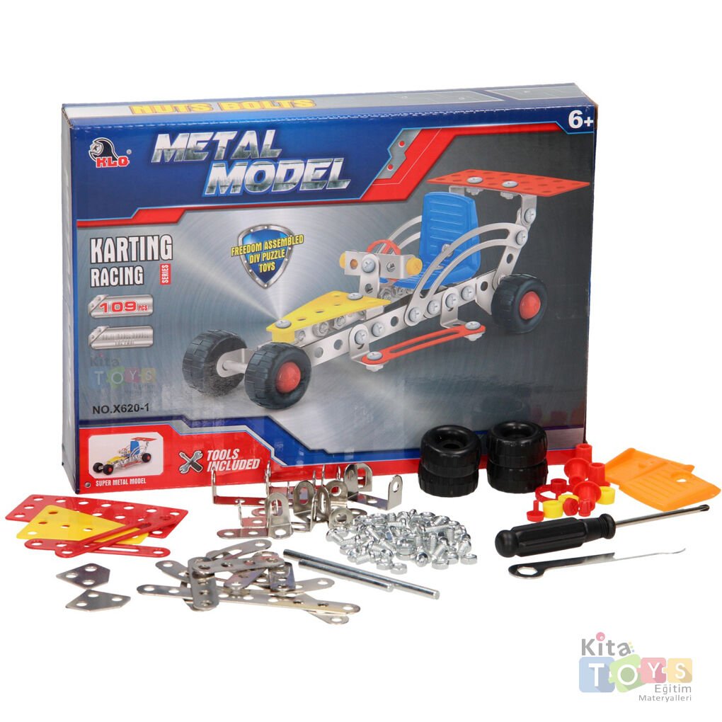 Metal Karting Dıy Model 109 Parça (STEM Yarış Araçı) Construction