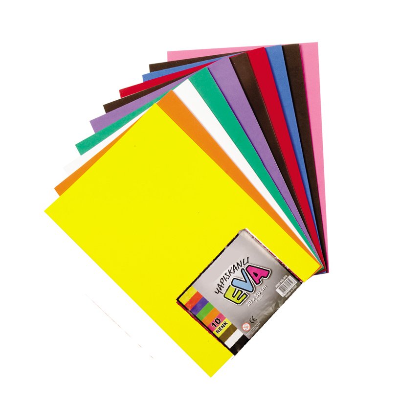 Eva Yapışkanlı 20x30 cm Renkli Klasik Boy (Kırtasiye Ürünleri)