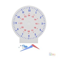 Saat Kadranı 18 cm (Plastik Saatleri Öğrenme Saati Büyük)