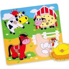 Tutmalı Çiftlik Hayvanları (Anaokulu Puzzle)