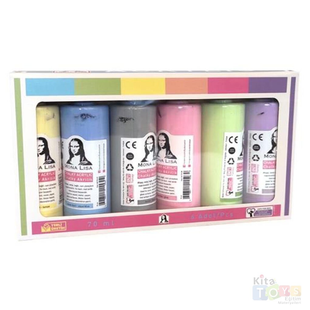 Akrilik Boya 6'Lı 70 ml Set Chalky Monalisa