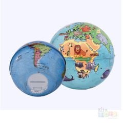 Kumbara / Hayvanlı Küre Ø 10 cm (43103 Dünya Maketi) Globe Bank