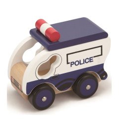 Polis Ahşap Oyuncak Araba