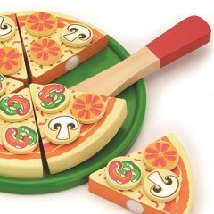 Ahşap Pizza (Oyuncak Yemek)