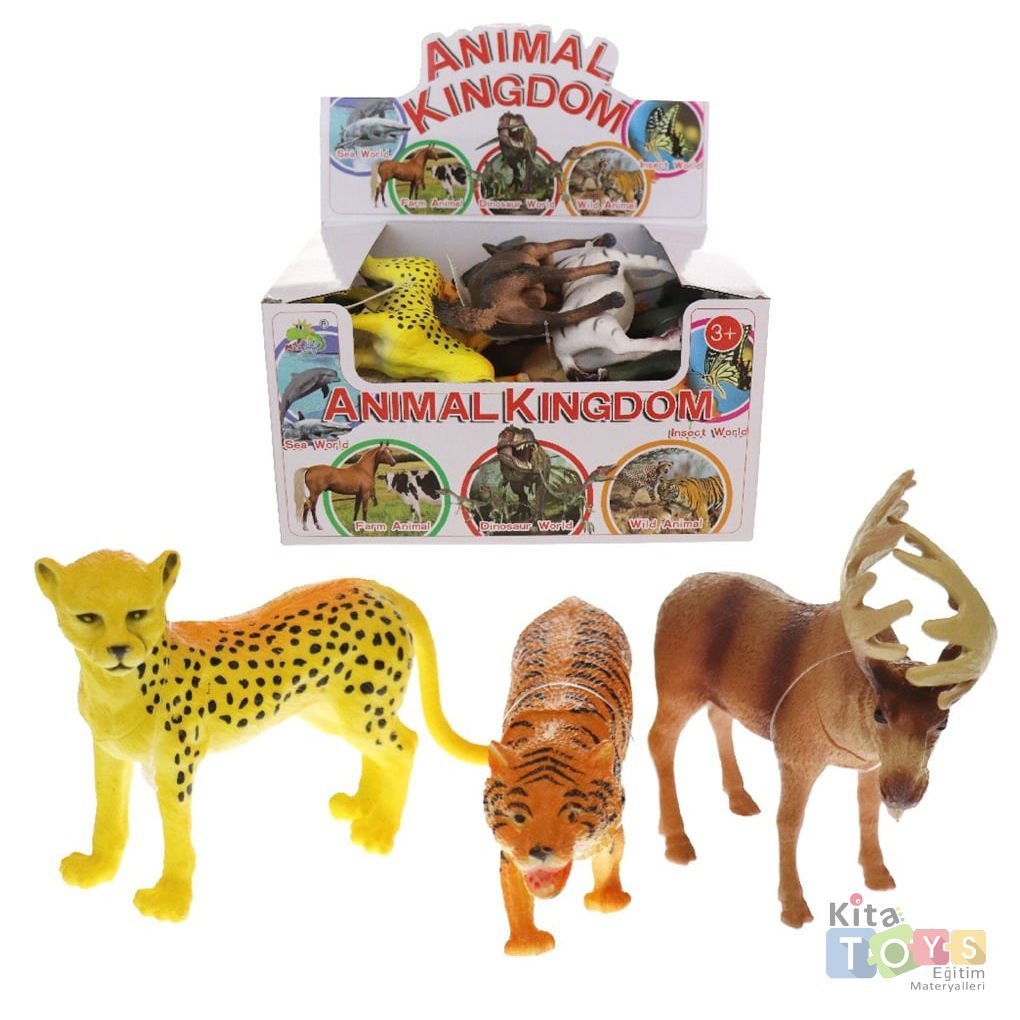 Vahşi Hayvanlar Seti 12'Li BOX YS2689 (Oyuncak Orman Hayvanları)