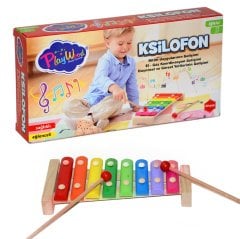 Ahşap Ksilofon Renkli (8 Notalı) Orff Aletleri