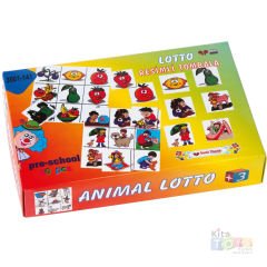 Resimli Tombala 60 Parça Lotto Güçlü Plastik (Eğitici Zeka Kartları Oyunu)