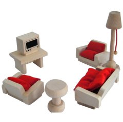 Mini Oturma Odası Takımı (Ahşap Salon Seti)