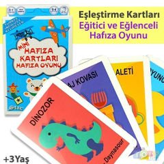 Hafıza Oyunu Kartları (Karışık) Eğitici Oyun Kartları Star Memory