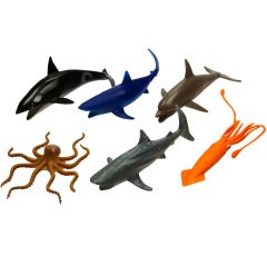 Deniz Hayvanları Seti 6'Lı  (Okyanus Su Hayvanı)