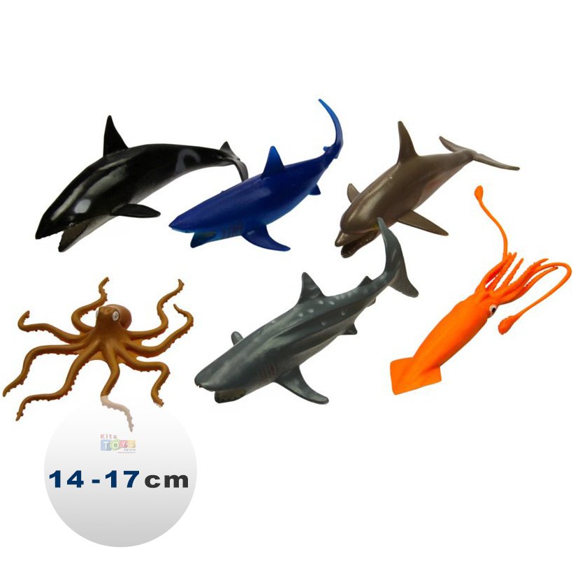 Deniz Hayvanları Seti 6'Lı  (Okyanus Su Hayvanı)