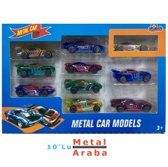 10'Lu Metal Araba Seti Kutulu 1166