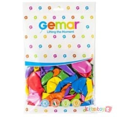 Karışık Renkli Balon 100'Lü GEMAR 14A (10 İNÇ) 26 cm