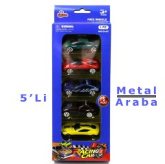 5'Li Metal Araba Seti 1:72 Kod475