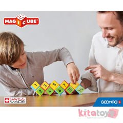 GEOMAG Magicube Math Building Manyetik Küpler 55 Parça Matematik İşlem (Sayılar Seti) Mıknatıs