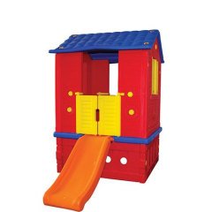 Oyun Evi İki Kapılı Kaydıraklı-Anaokulu Oyun Evleri