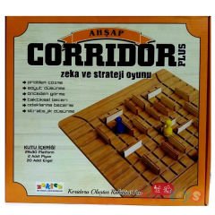 Koridor Oyunu Ahşap  Zeka ve Strateji