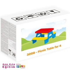 Piknik Masası 3008 (Dolu Anaokulu Oyuncak)