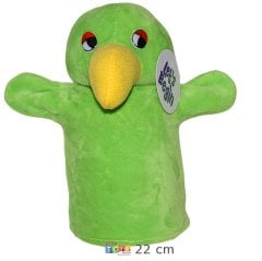 Papağan Peluş El Kuklası (İlgi Merkezi Oyuncak)