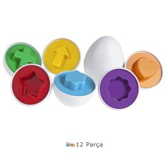 Şekilli Yumurtalar (Sembol) 12 Parça 6'Lı Set