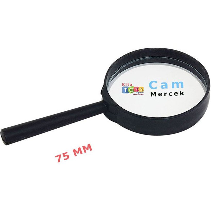 Büyüteç 75 mm (Cam Mercekli Eğitim Materyali)