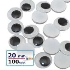 20 mm Oynar Göz 100'Lü (Kırtasiye Malzemeleri)