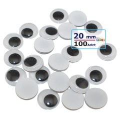 20 mm Oynar Göz 100'Lü (Kırtasiye Malzemeleri)