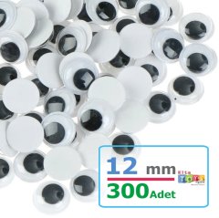 12 mm Oynar Göz 300'Lü (Kırtasiye Malzemeleri)