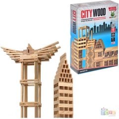 City Wood 100 Parça Ahşap Bloklar Woodoy