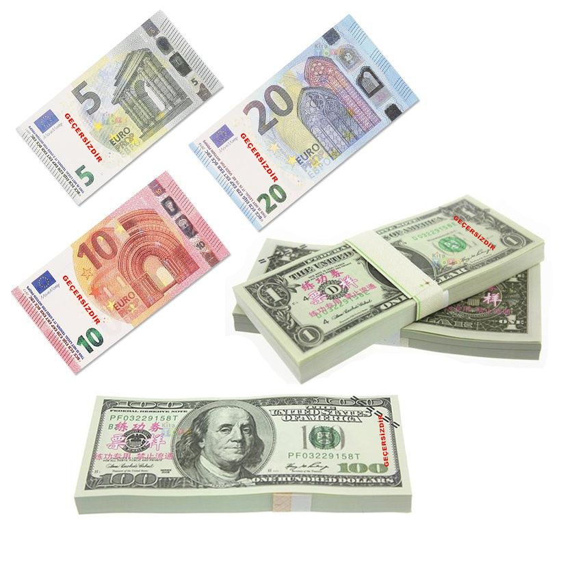 Eğitim Parası 80 Ad Dolar Euro (Geçersiz Kağıt Banknotları)