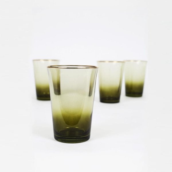 Rakle Gold Iconic 4'lü Su Bardağı Seti Yeşil